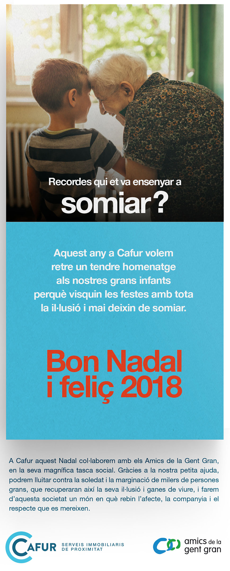 Nadal 2017 – Aquest any la nostra solidaritat és per la gent gran